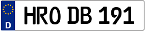 Trailer License Plate